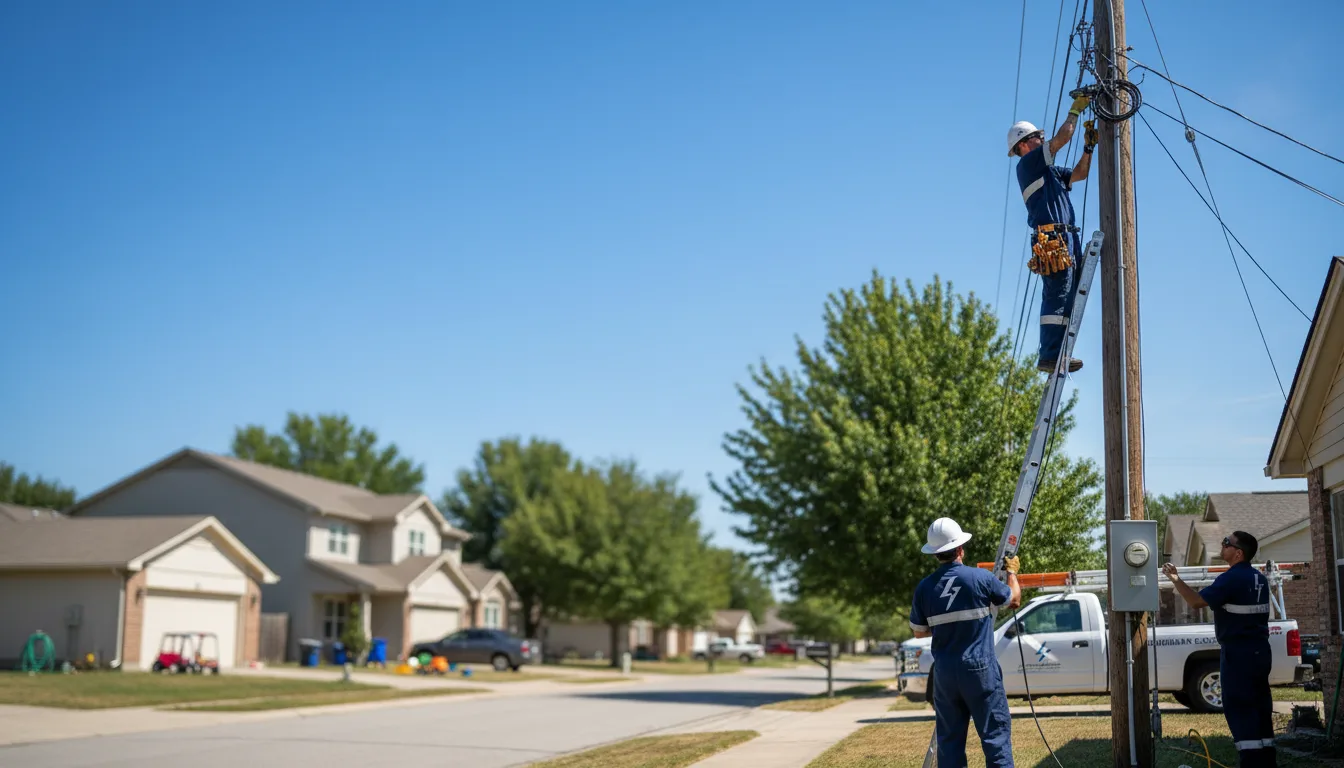 Residential electrician providing installation services in Gorham, KS